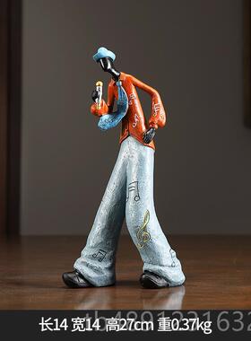 正品复创意件乐队人物摆酒柜古家居客厅书柜电子琴克斯装饰品摆萨