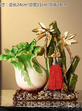 正品居玄关件招财玉白家摆客厅电视酒柜装饰工艺菜品店铺开业乔迁