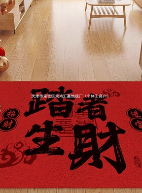 地垫入户门耐脏防滑垫新年丝圈地垫进门易打理门垫玄关可裁剪地垫