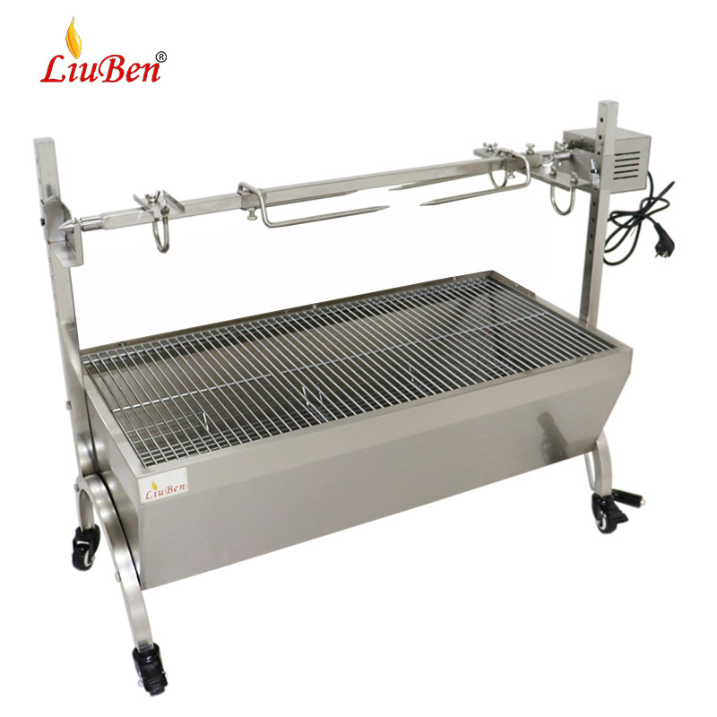 商用自动烧烤机电动烧烤炉户外BBQ手动碳烤野外炉烤炉烧烤架 - 图0