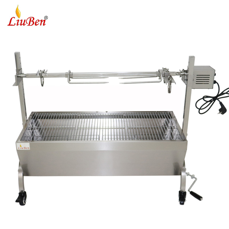 商用自动烧烤机电动烧烤炉户外BBQ手动碳烤野外炉烤炉烧烤架 - 图1