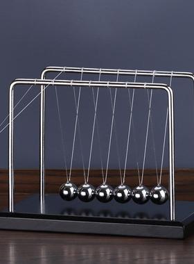 混沌摆件牛顿摆球撞球碰碰永动机仪动量守恒创意办公室桌面装饰品