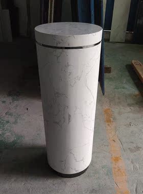 圆柱底座大理石雕塑台酒店样板房室内装饰柱子摆件底座台高端定制