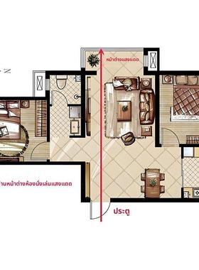 【已祝福】户型优化家居布局客厅餐厅卧室厨房卫生间办公室摆件