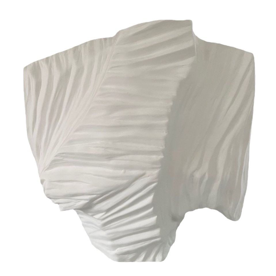 现代极简亚白色螺旋陶瓷高级感花瓶全手工工艺样板间干花插花花器,淘宝优惠券,粉丝福利购,淘宝优惠卷