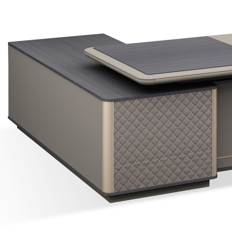 迪欧老板办公桌简约现代经理总裁桌椅组合大班台单人办公室家具,淘宝优惠券,粉丝福利购,淘宝优惠卷