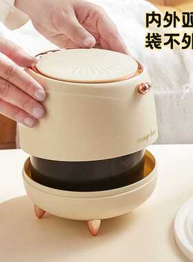 桌面垃圾桶按压式客厅轻奢杂物桶车载家用办公桌餐厅收纳筒垃圾篓