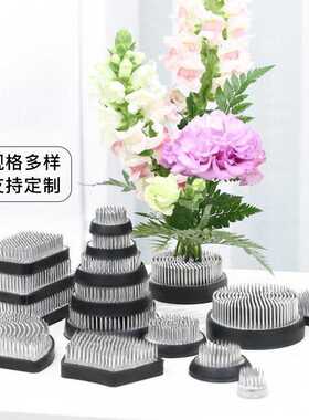 剑山插花器不锈钢针小原流池坊日式中式器皿底座针固定神器工具