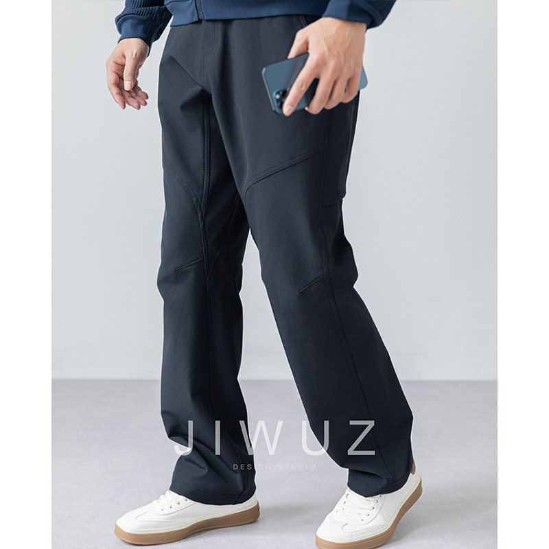 JIWUZ3D立体结构拼接多口袋未来感全场景休闲加绒弯刀软壳冲锋裤,淘宝优惠券,粉丝福利购,淘宝优惠卷