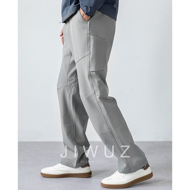 JIWUZ3D立体结构拼接多口袋未来感全场景休闲加绒弯刀软壳冲锋裤,淘宝优惠券,粉丝福利购,淘宝优惠卷