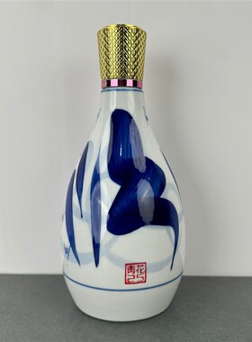 青花汾酒空酒瓶摆件汾20摆设陈列汾30复兴空瓶道具酒X瓶子整套盒