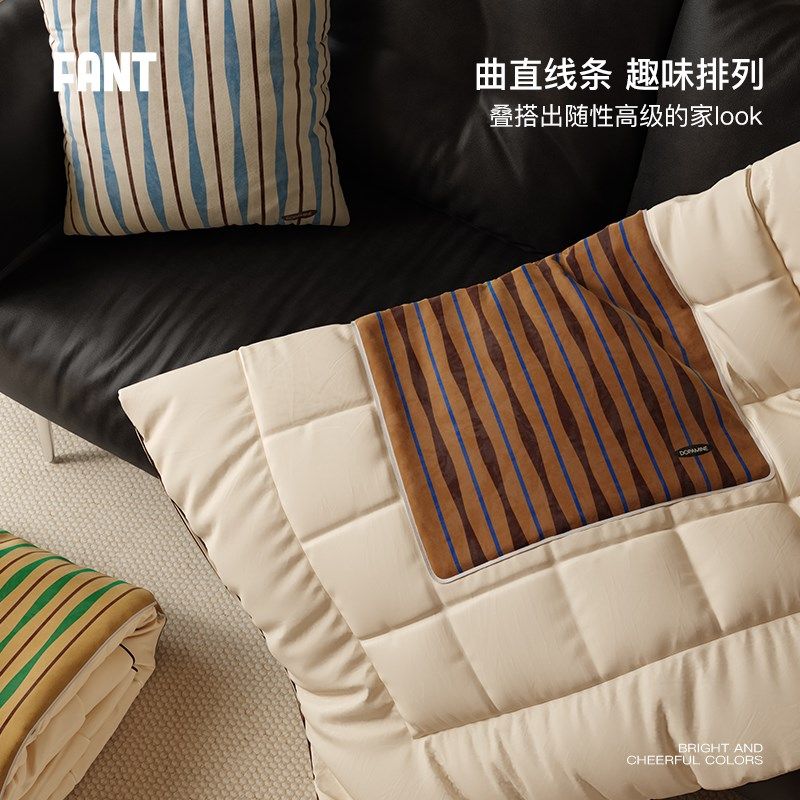 霍尔尼中古风客厅抱枕被子二合一两用F办公室午睡汽车载靠垫空调,淘宝优惠券,粉丝福利购,淘宝优惠卷