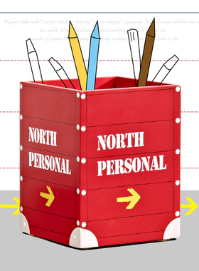 儿童笔筒大容量创意摆设装饰w品摆件 书房个性桌面文具欧式收纳盒