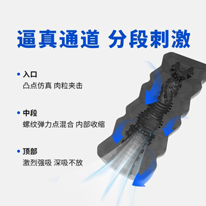橘右京凸点螺纹紧致飞机杯男用手动自慰器成人用品阴道夹吮吸名器