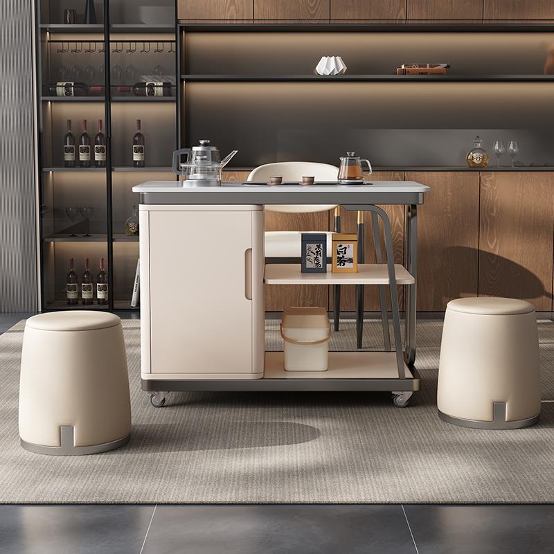 DDC多功能可移动茶桌家用客厅小茶车现代简约阳台烧水壶一体茶台 - 图1