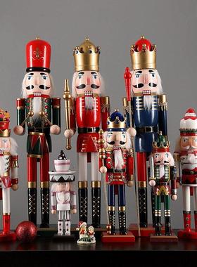 胡桃夹子摆件木偶士兵装饰品家居儿童房旋转音乐盒八音盒圣诞礼物