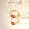 Youqing Jewelry Natural Blonde Crystal Wealth Opening Ring