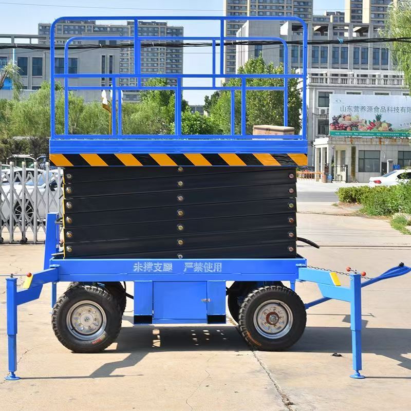 电动升降平台车移动式升降机液压升降平台全自动行走式高空作业车 - 图1