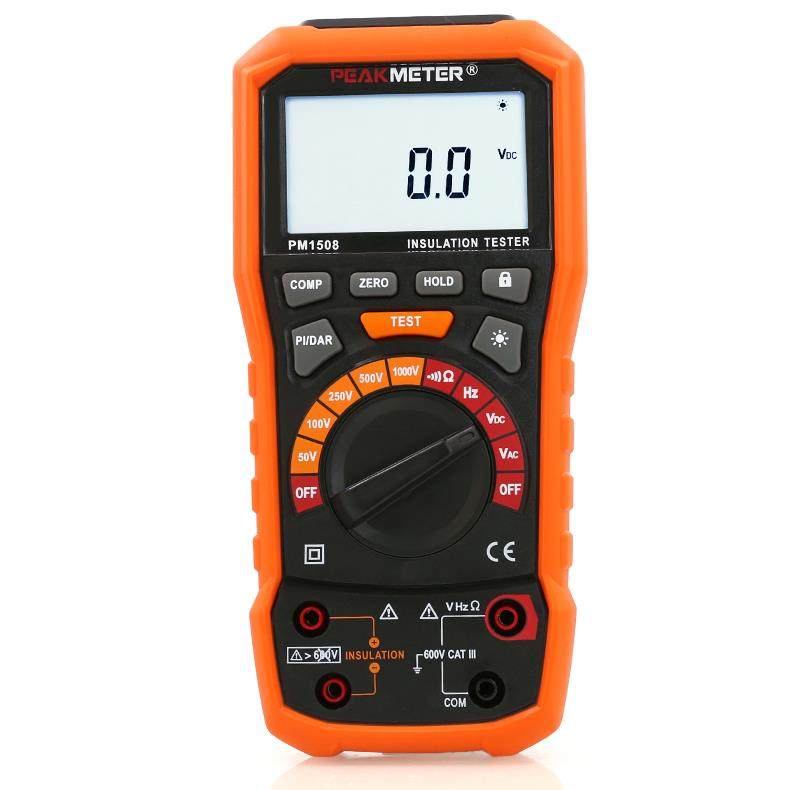 华谊PM1508绝缘电阻测试仪高精度手持式绝缘电阻表电子摇表兆欧表 - 图3
