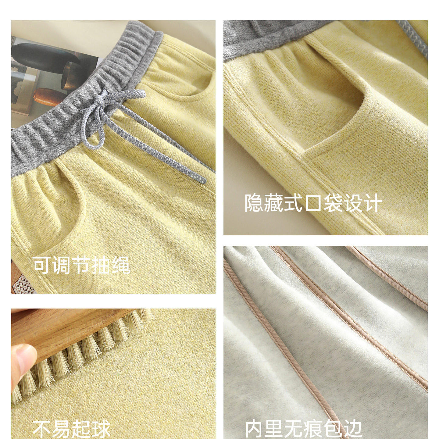 AK【五只白鹅】明星代言正品加厚羊绒蚕丝软牛仔阔腿裤直筒休闲裤