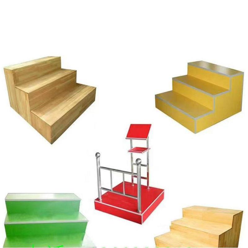 厂家供应多功能实木合唱台板式指挥台演讲台三层音乐教师合唱台 - 图0