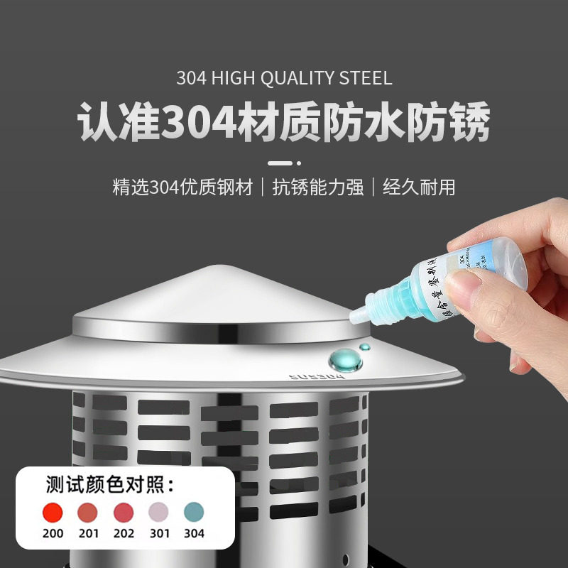 304不锈钢屋顶防雨帽楼顶排气管罩防鸟鼠通风口烟囱筒盖排烟管帽,淘宝优惠券,粉丝福利购,淘宝优惠卷