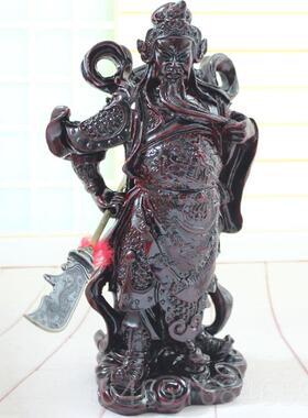 高档关羽关公玄关武家居饰工艺品摆关二爷开业乔装迁礼件品礼物