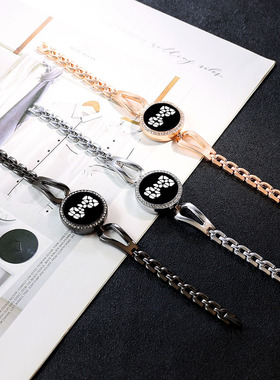 时尚触屏镂空表带手链表镶钻新款