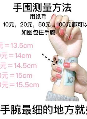 高档一十七手9作 原设财计 s25银招纳福 萌爪爪 纯银弹力绳创手镯