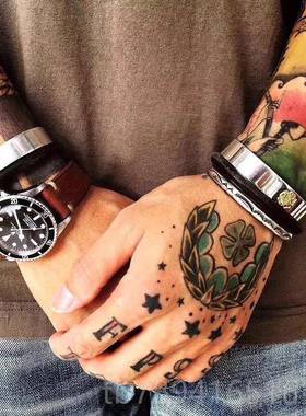 高档涵银工坊高桥平打台手镯 高桥郎明星同款吾 老思鹰印925纯银