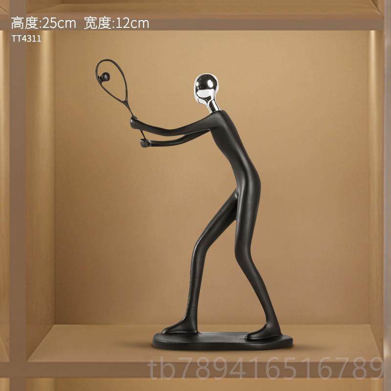 高档装现电代简约运动人物饰品件家居客摆厅酒柜视柜书房办公室工,淘宝优惠券,粉丝福利购,淘宝优惠卷