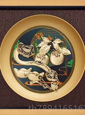 高档一帆顺帆船摆招财金风箔画乔新居搬家客件迁厅办公室公司开业