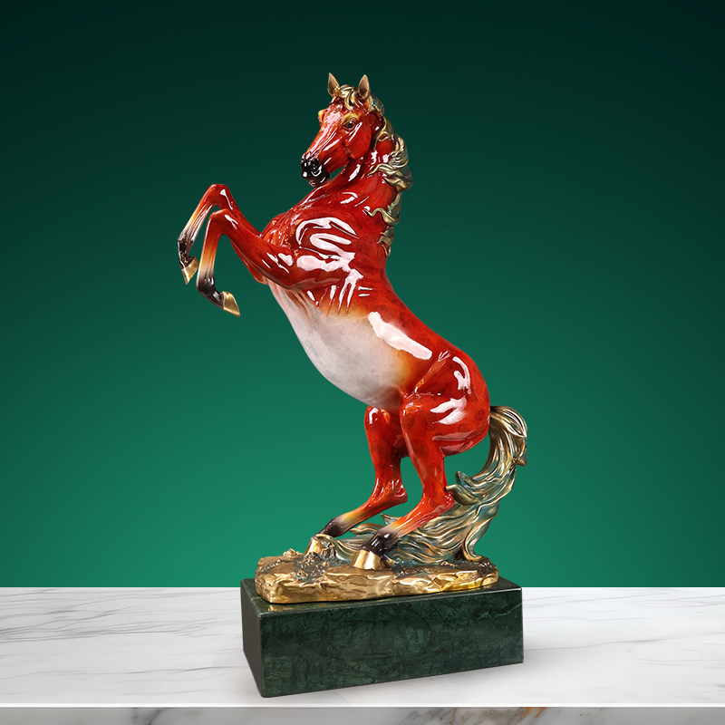 纯黄铜马摆件马到成功家居酒柜玄关办公室桌面装饰品商务乔迁礼品,淘宝优惠券,粉丝福利购,淘宝优惠卷
