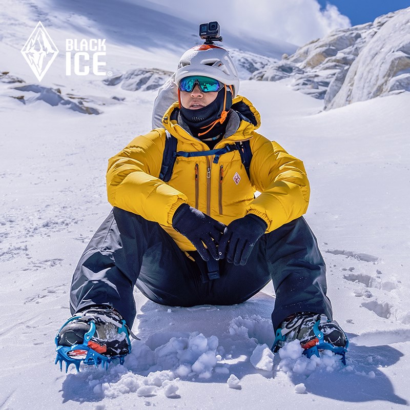 2024款黑冰F8528羽绒服男款 z95%鹅绒户外保暖连帽成人防寒服800 - 图0