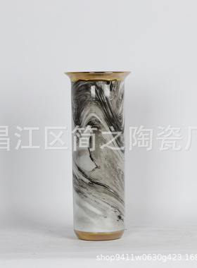 轻奢花瓶陶瓷摆件新中式客厅插花家居电视柜创意摆设花餐桌装饰品