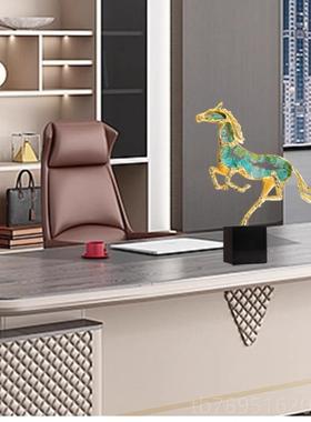 高档轻招奢档马到功摆件装饰品工艺品电视柜酒柜玄高关家居财欧成