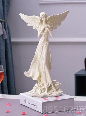 高档式女神欧物柜雕塑天使小摆件创意家居人客厅装饰品电视酒柜艺