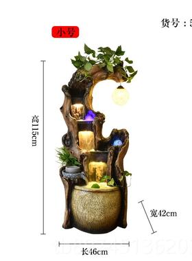 正品客厅流水摆件招财禅山喷泉意景观室落内地玄假关家居装饰水景