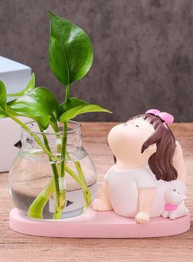 创意瑜伽女孩少女心办公室好物桌面书桌装饰品摆件可爱小摆设礼物
