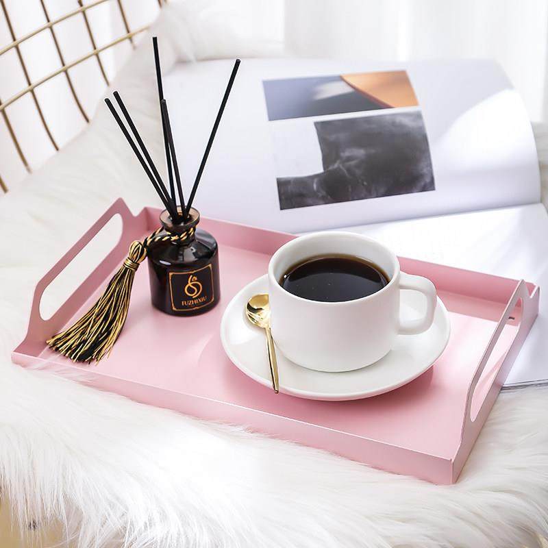 北欧茶杯托盘长方形家用客厅托盘摆盘创意盘子ins风甜品盘面包盘,淘宝优惠券,粉丝福利购,淘宝优惠卷