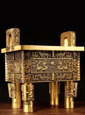 铜财富宝鼎摆件 铜鼎盛千秋摆件 铜鼎摆件 铜鼎