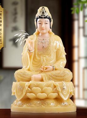 汉白玉娑婆三圣佛像家用供奉释迦牟尼佛佛地藏王观音菩萨全堂佛摆