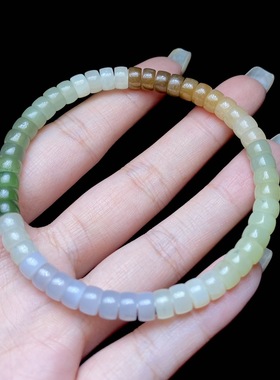 云上叙29 DS50740-和田玉单圈手串-多样性发其一-6mm（甄选）