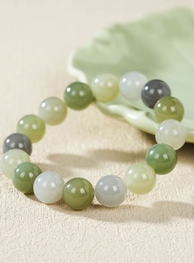 云上叙DS73864 和田玉多宝单圈手串-多样性发一件-约12mm（甄选）