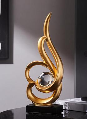 风生水起高级感酒柜展示柜摆件家居客厅玄关办公室高端艺术装饰品