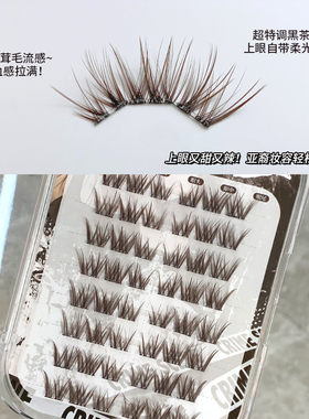 麦丢丢·黑茶转校生混血感假睫毛