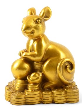 纯铜十二生肖摆件桌面属鼠牛虎兔龙蛇马羊猴鸡狗猪家居中式装饰品