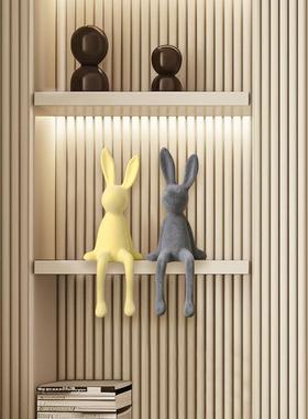 坐姿兔子治愈系小摆件轻奢高档客厅酒柜电视柜餐边柜儿童房装饰品