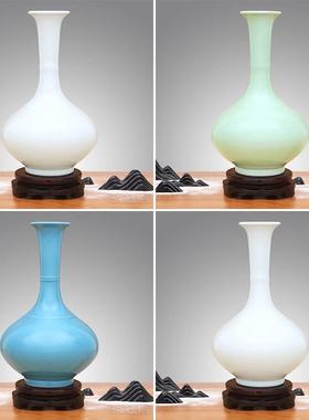 景德镇陶瓷器花瓶摆件家居客厅插花办公室家里工艺礼品摆饰书柜装