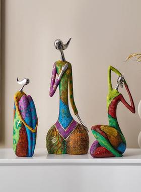 北欧抽象艺术摆件轻奢家居客厅玄关酒柜装饰品创意办公室桌面摆设